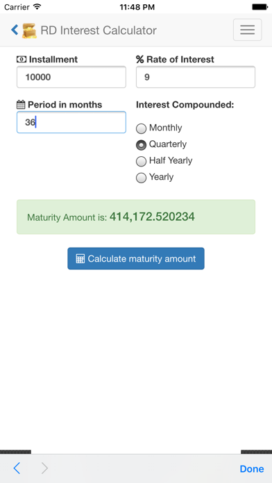 How to cancel & delete Bank Interest Calculator from iphone & ipad 3