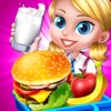 School Lunch Food Maker. Chef Fever in Happy Cooking HamBurger & CupCakes