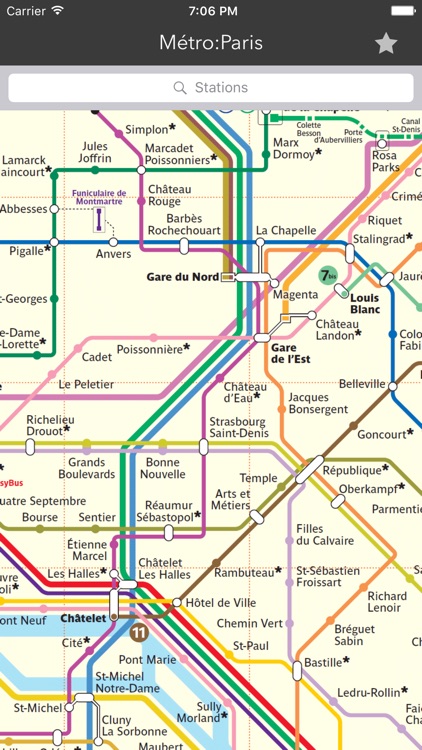 Métro:Paris - offline subway map & schedules