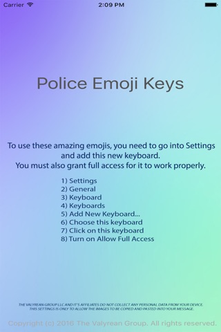 Police Emoji Keys screenshot 3