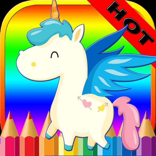 Pony Horse Coloring Book - Alphabets Drawing Pages and Painting Educational Learning skill Games For Kid & Toddler icon