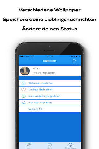 Sender - Chatte sicher mit der neuen messenger app screenshot 3
