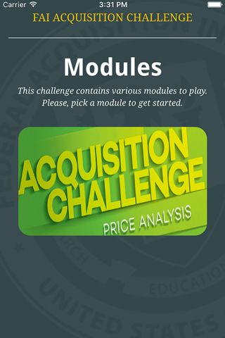 FAI Acquisition Challenge screenshot 2