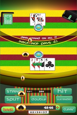 Cannabis Bob BlackJack screenshot 2