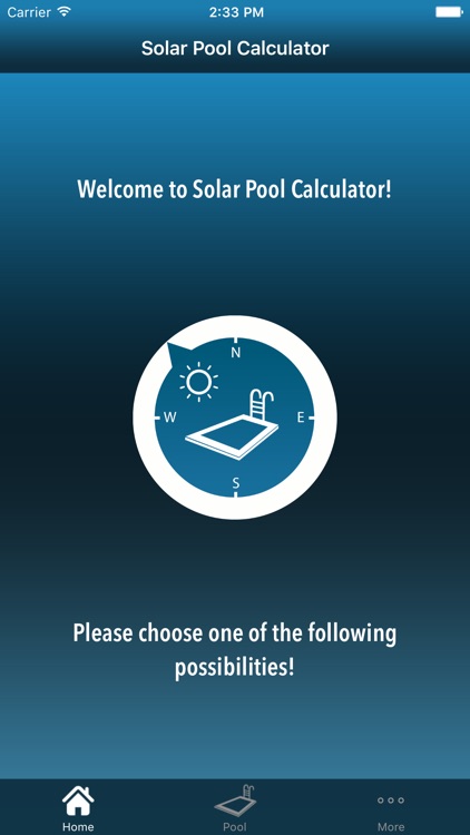 Solar pool calculator