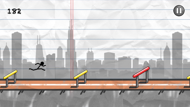 Stick-Man Track and Field Gym-nastics Jump-er Course