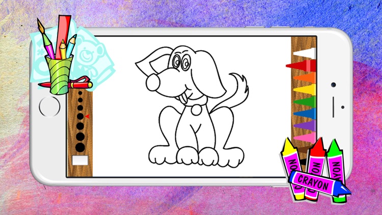 Cute dog sheets painting coloring pages for babies kids and adult