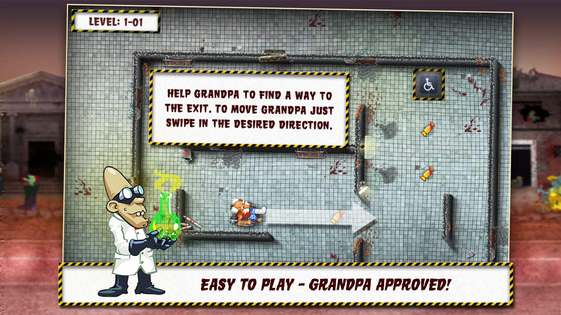 Grandpa and the Zombies - Take care of your brain! screenshot 13
