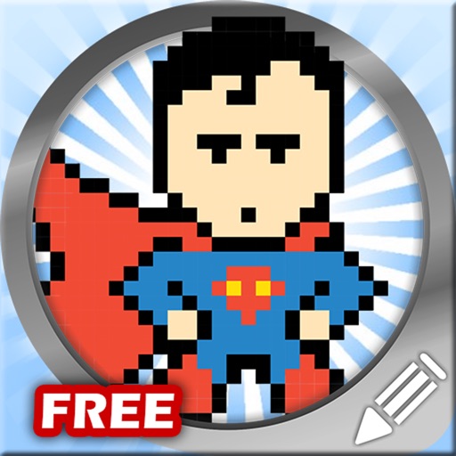 Draw And Paint Superheroes PixelArt Free icon