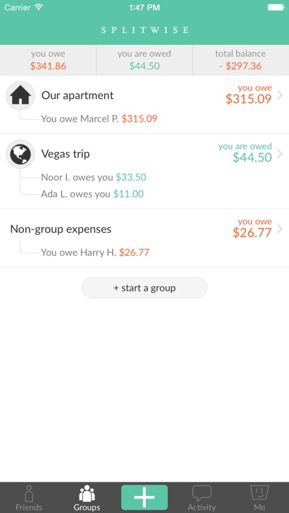 Splitwise - Split bills and expenses the easy way