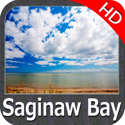 Saginaw Bay Michigan HD GPS chart Navigator