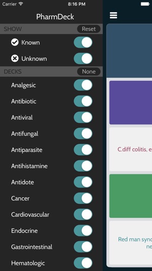 PharmDeck : Simple drug flash cards - class, mechanism, uses(圖4)-速報App