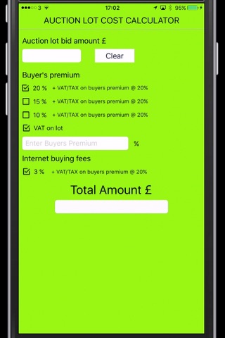 UK Auction Fee Calculator screenshot 3