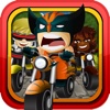 Captain Superhero Stunt Race Wars  – The Bike Racing Games for Free