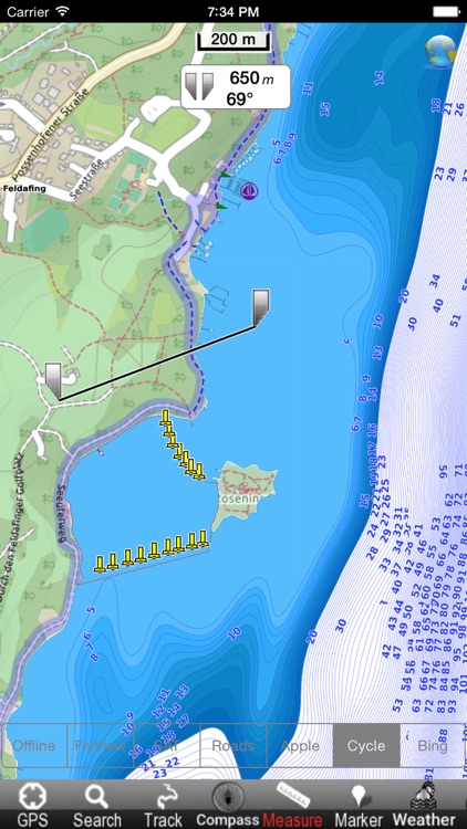 Lake : Starnberg GPS Map Navigator