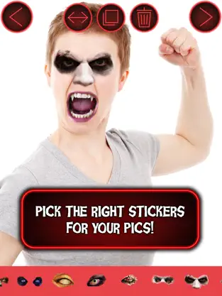 Screenshot 3 Vampiros cámara foto redactor - Engaño personas con disfraz burla asustadizo iphone