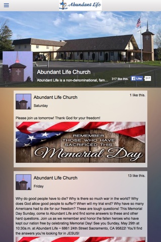 Abundant Life Church - CA screenshot 2