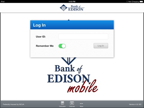 Bank of Edison Mobile for iPad screenshot 2