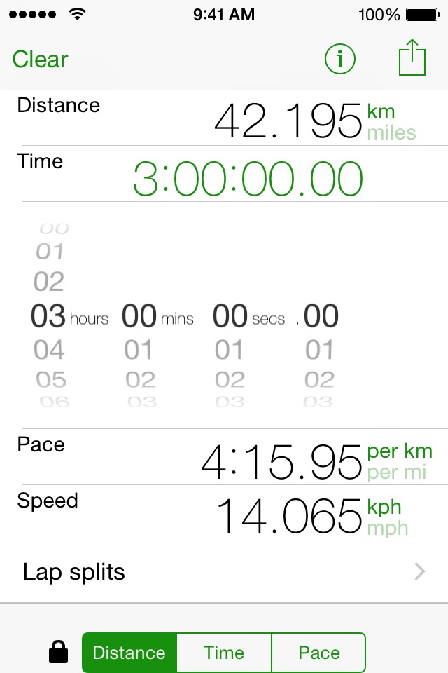 Pacey - Running, Jogging and Walking Pace Calculator screenshot 3