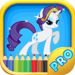 Pony Coloring Games for Girls - My Cute Pony Coloring Book for Little Kids and Toddler