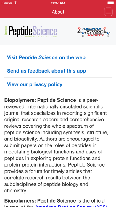 Peptide Science screenshot1