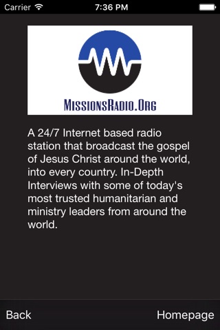 Missions Radio screenshot 3