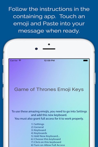 Character Emoji Keys - based on Game of Thrones screenshot 3
