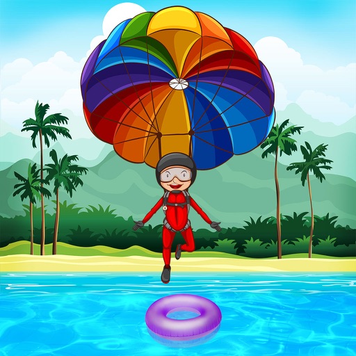 Parachute jump – A sky diving air stunt game