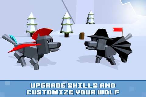 Pixel Wolf Survival Simulator Full screenshot 4