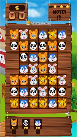 Animal Heroes Match 3 Puzzle