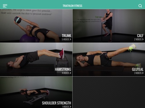 Triathlon Fitness - exercise video guides screenshot 2