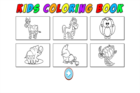 Kids Coloring Book Cute Animal - Preschool Game Learning for Fun screenshot 2