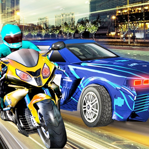 Super Bike Vs Sports Car -  Free Racing Game icon