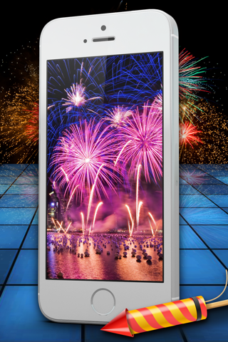 Fireworks Wallpaper – Glow.ing Background.s & Color.ful Light Show On Night Sky screenshot 2