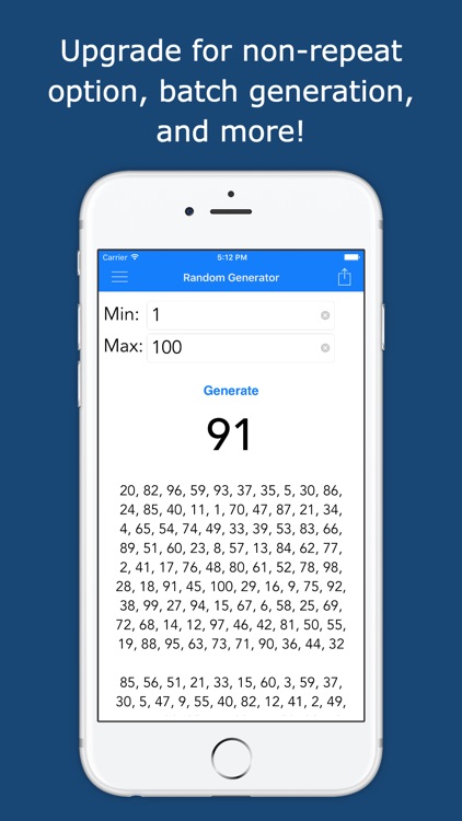 Random NumGenerator Lite: A Full-Featured Random Number Generator screenshot-3