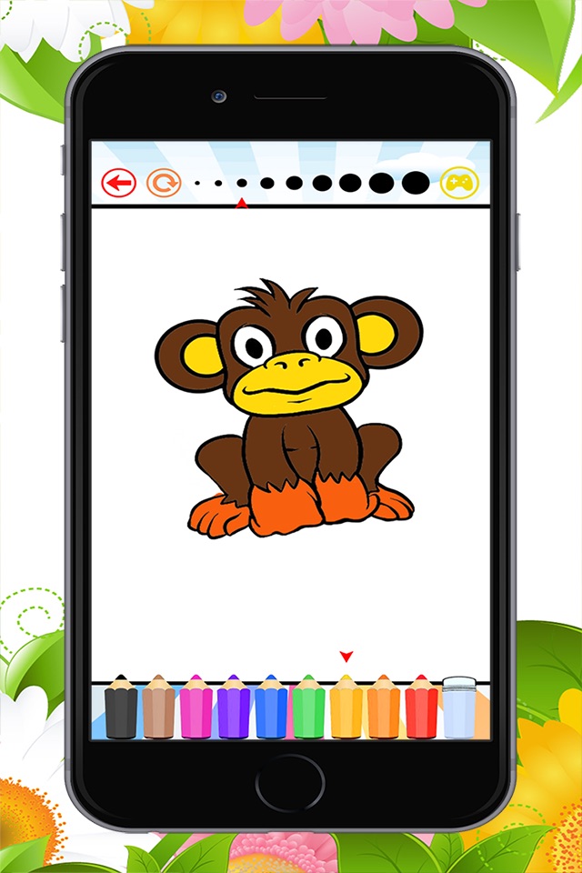 Monkey Coloring Book: Learn to olor and draw a monkey, gorilla and more screenshot 4