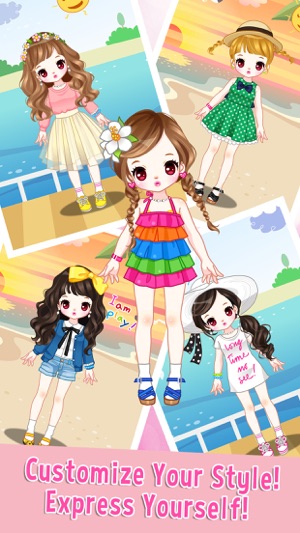 Beach Girls Dress Up Game