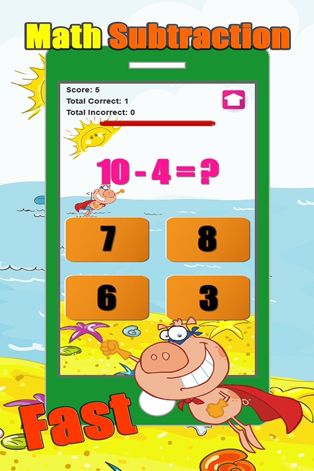 Basic Subtraction Math Games And Puzzles For Kids screenshot 2