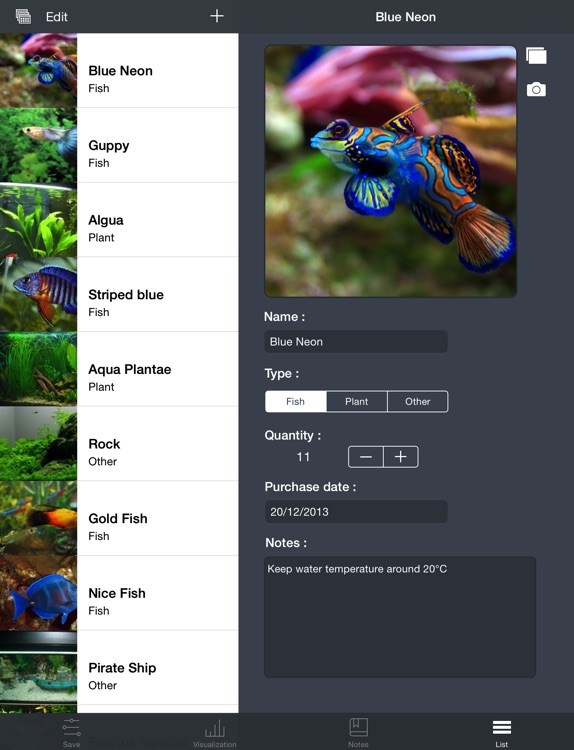 Aquarii - Easily track and manage your fishtank screenshot-4