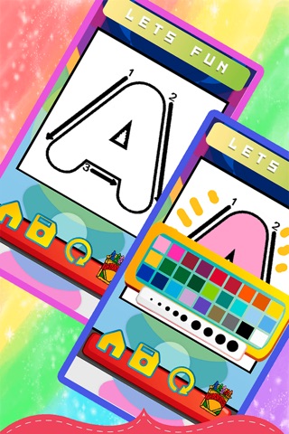 ABC Coloring Pages For Kids Drawing Basics Styles screenshot 4