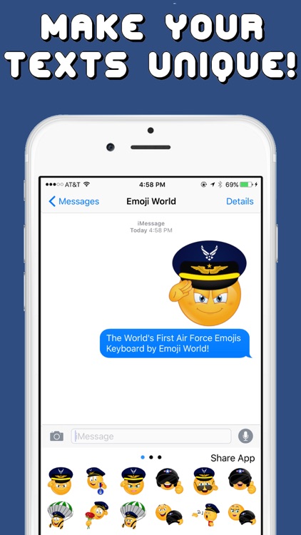 Air Force Emojis Keyboard Memorial Day Edition by Emoji World screenshot-3
