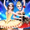 Dress up the ballerina sisters in this fun dance themed dress up game