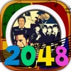 2048 + UNDO Popular Musician Number Puzzle Games “ Artists All of Time Edition ”