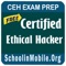 Certified Ethical Hacker Exam Prep Free  provides training with 13 (100%)  chapters  and quiz questions