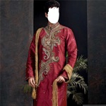 Men Traditional Suit Photo Montage