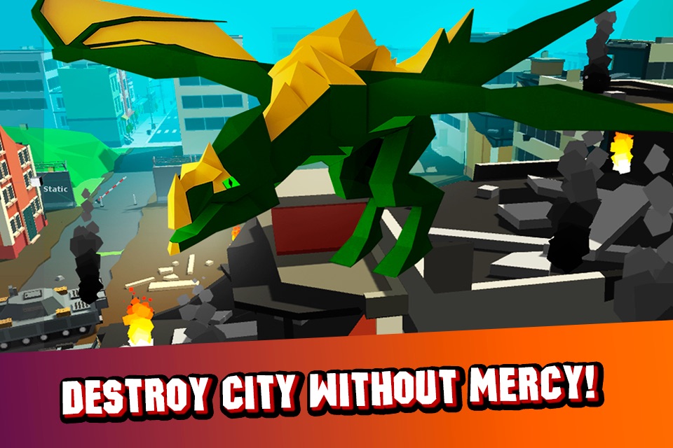Cube Dragon City Rampage 3D screenshot 4