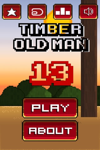 Timber Old Man Free screenshot 2