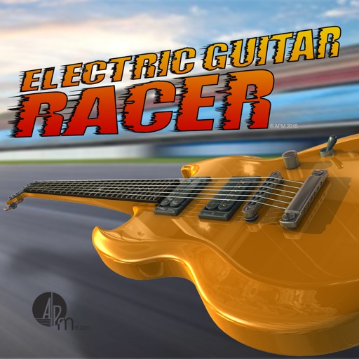 Electric Guitar Racer Icon