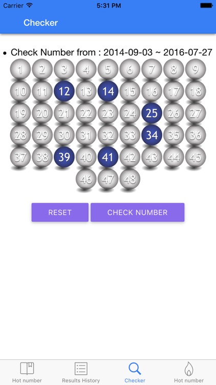 lotto history checker