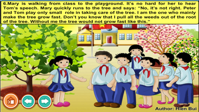 How to cancel & delete Three pupils planting a tree (story and game for kids) from iphone & ipad 1